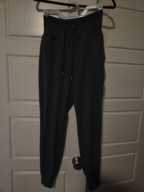Old Navy Dark Green High-Waist Drawstring Joggers